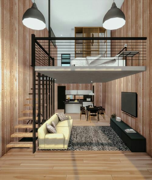 5 Desain Interior dengan Mezzanine yang Unik Estetik dan Anti ...